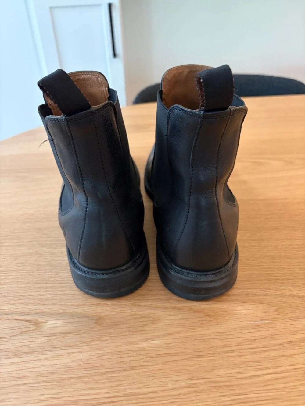 Frye Black Leather Chelsea Boots - Picture 3 of 4